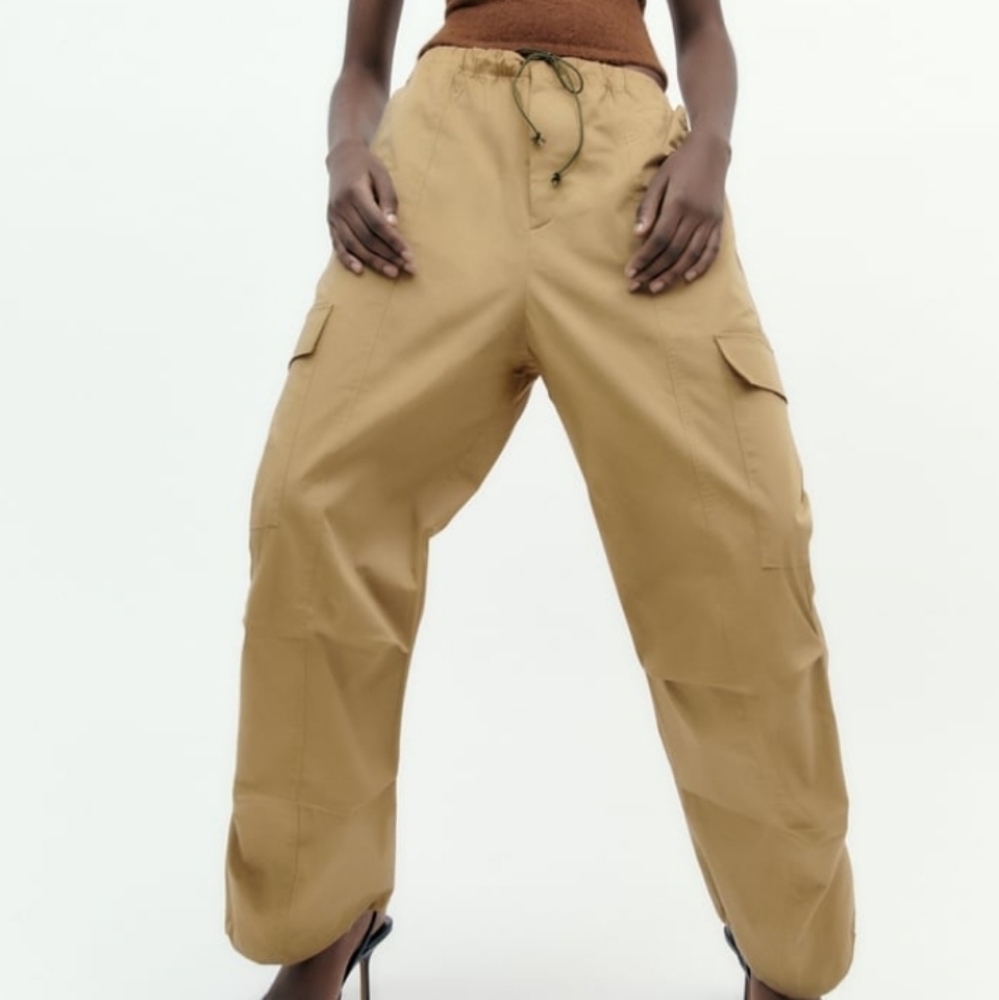 ZARA cargo parachute pants Sz-M - Picture 3 of 8